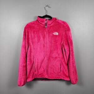 The North Face Womens Large Osito Fleece Jacket Full Zip High Pile Pink